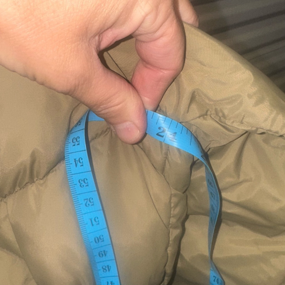 Vintage 1953 Comfy Goose Down Insulated Jacket M Tan Brown Fur Collar - Picture 8 of 14